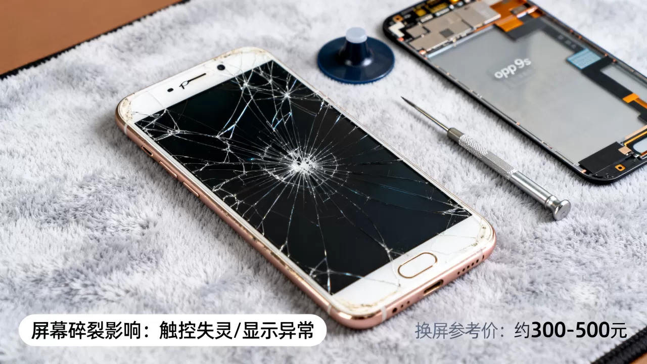 oppor9s摔了有什么影响,oppor9s摔碎屏幕换屏多少钱 oppor9s摔了有什么影响,oppor9s摔碎屏幕换屏多少钱
