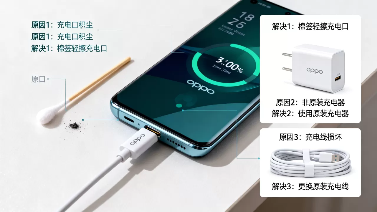 oppo充电慢是什么原因,手机充电速度变慢解决办法 oppo充电慢是什么原因,手机充电速度变慢解决办法