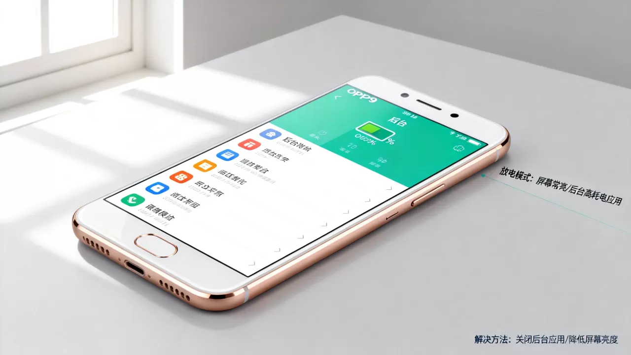OPPOR9放电模式是什么，手机耗电快怎么解决