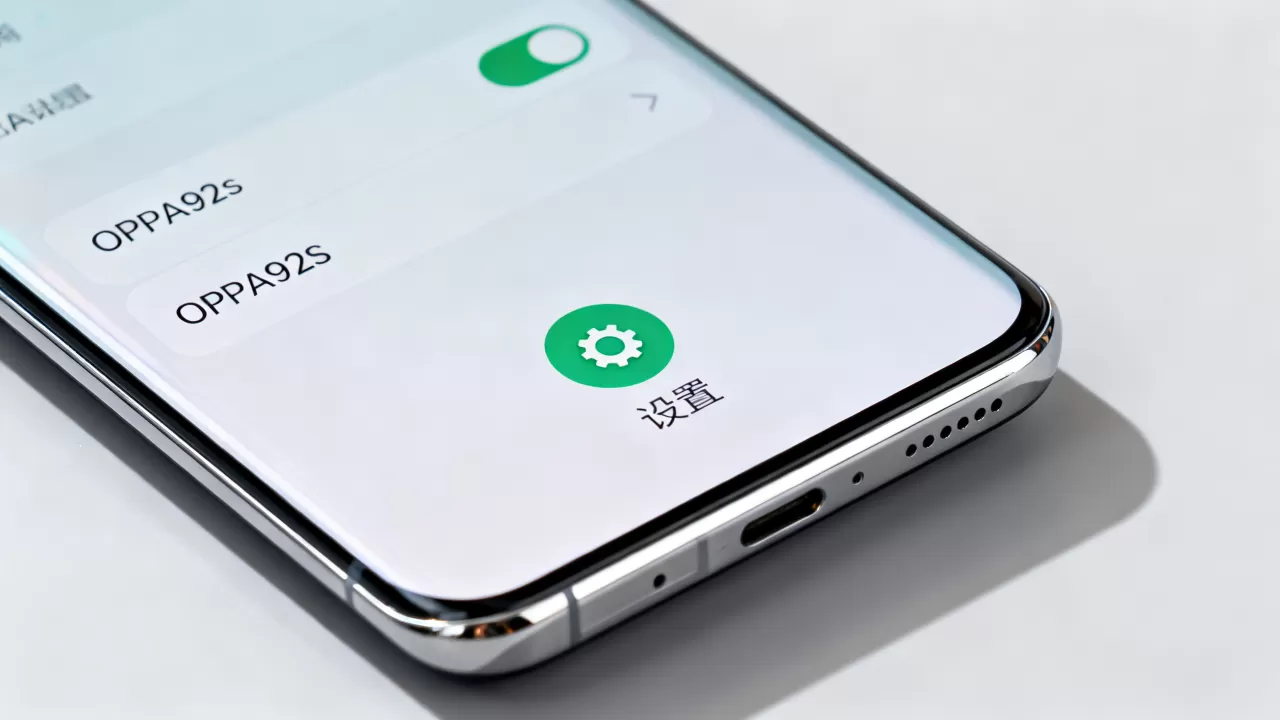 oppoa92s手机设置的开关是什么颜色，oppoa92s手机设置图标