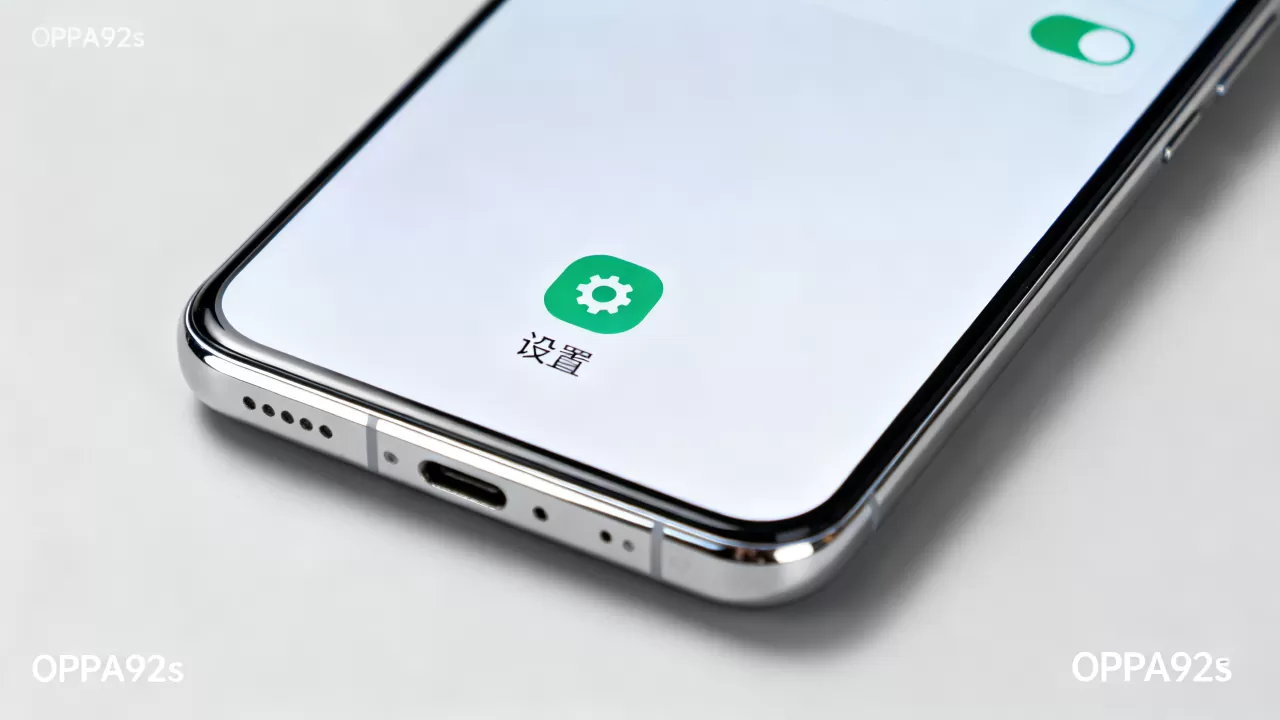 oppoa92s手机设置的开关是什么颜色，oppoa92s手机设置图标