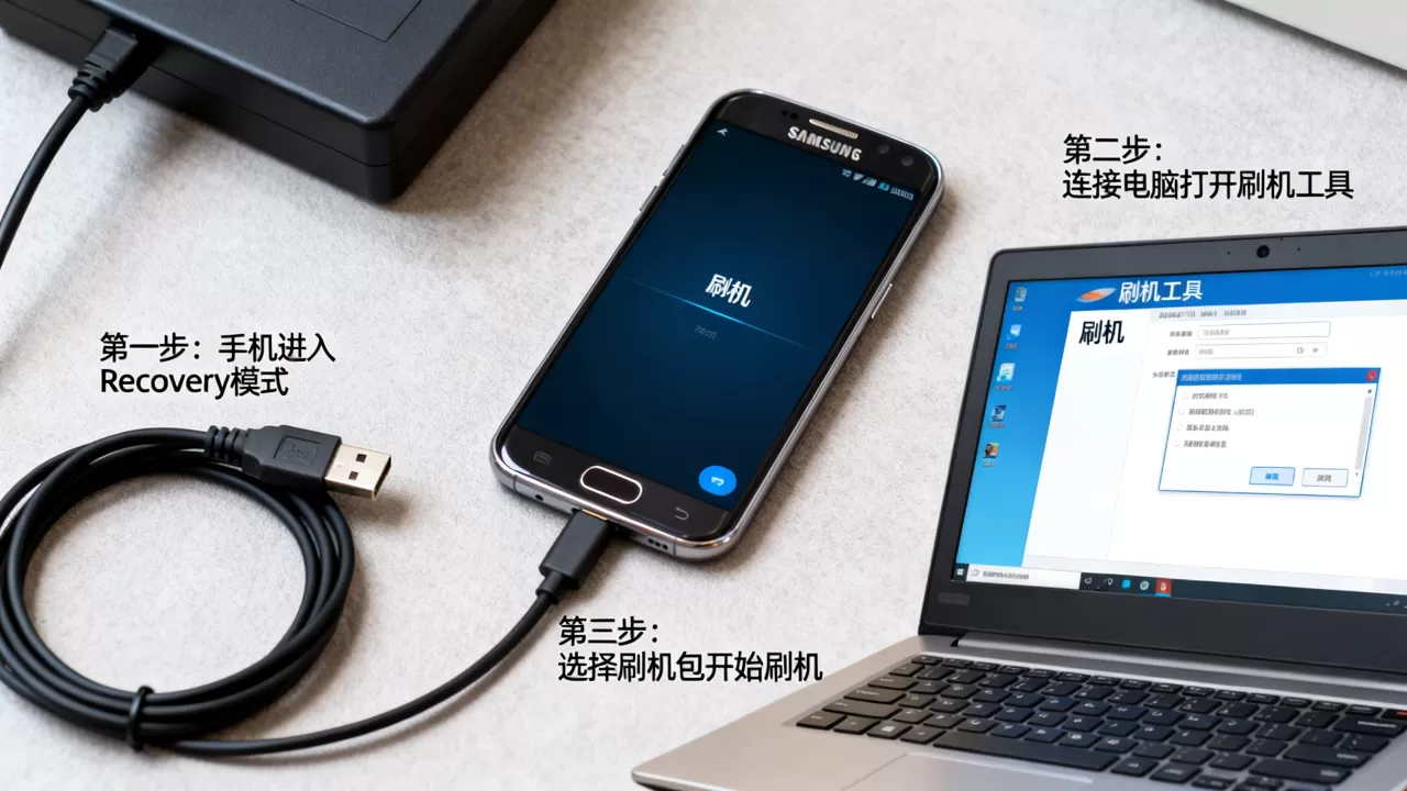 捡到三星手机刷机了怎么办，三星手机刷机教程