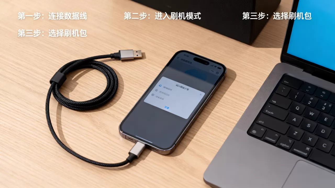 怎么用数据线刷机，数据线刷机教程