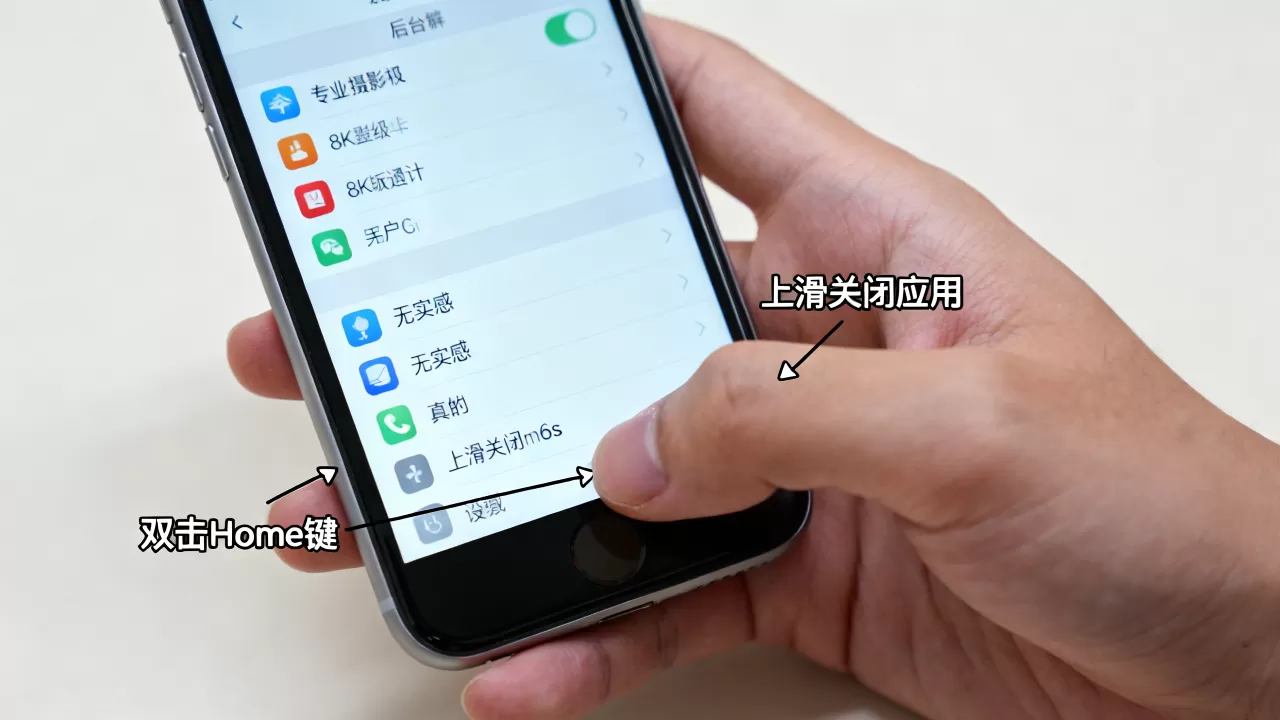 iphone6s怎么关闭后台程序，iphone6s关闭后台程序