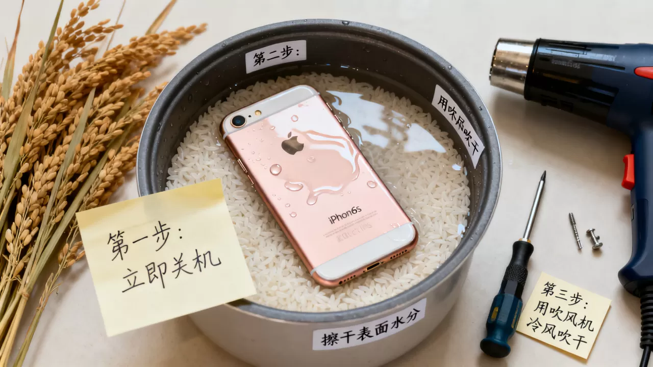 iphone6s进水怎么办?手机进水处理方法 iphone6s进水怎么办?手机进水处理方法