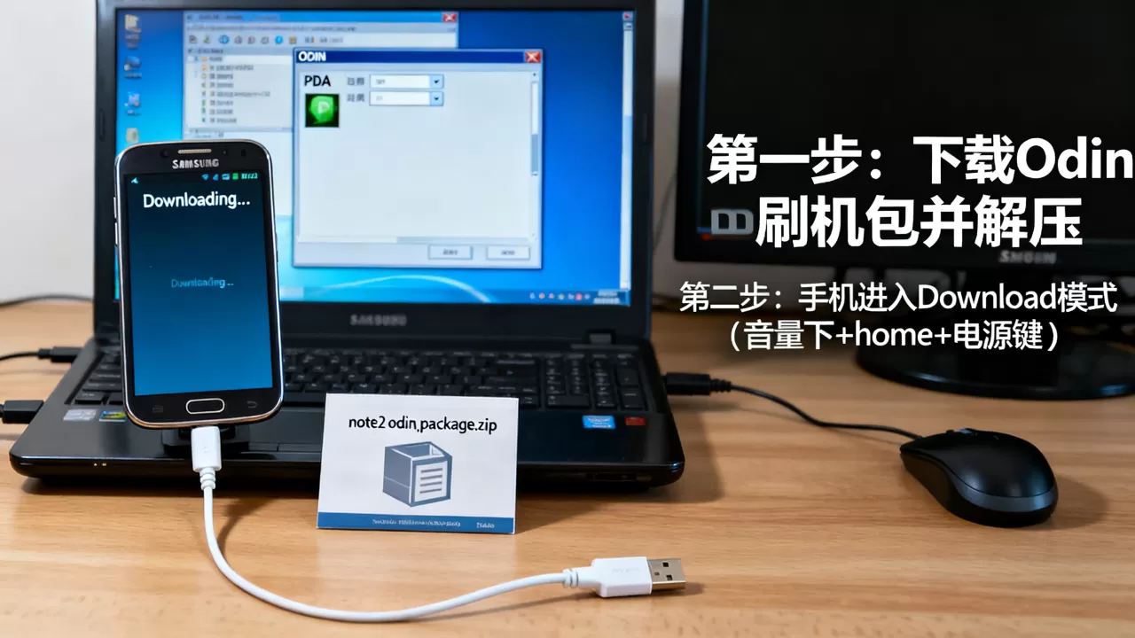 note2 odin刷机包怎么刷，note2刷机教程