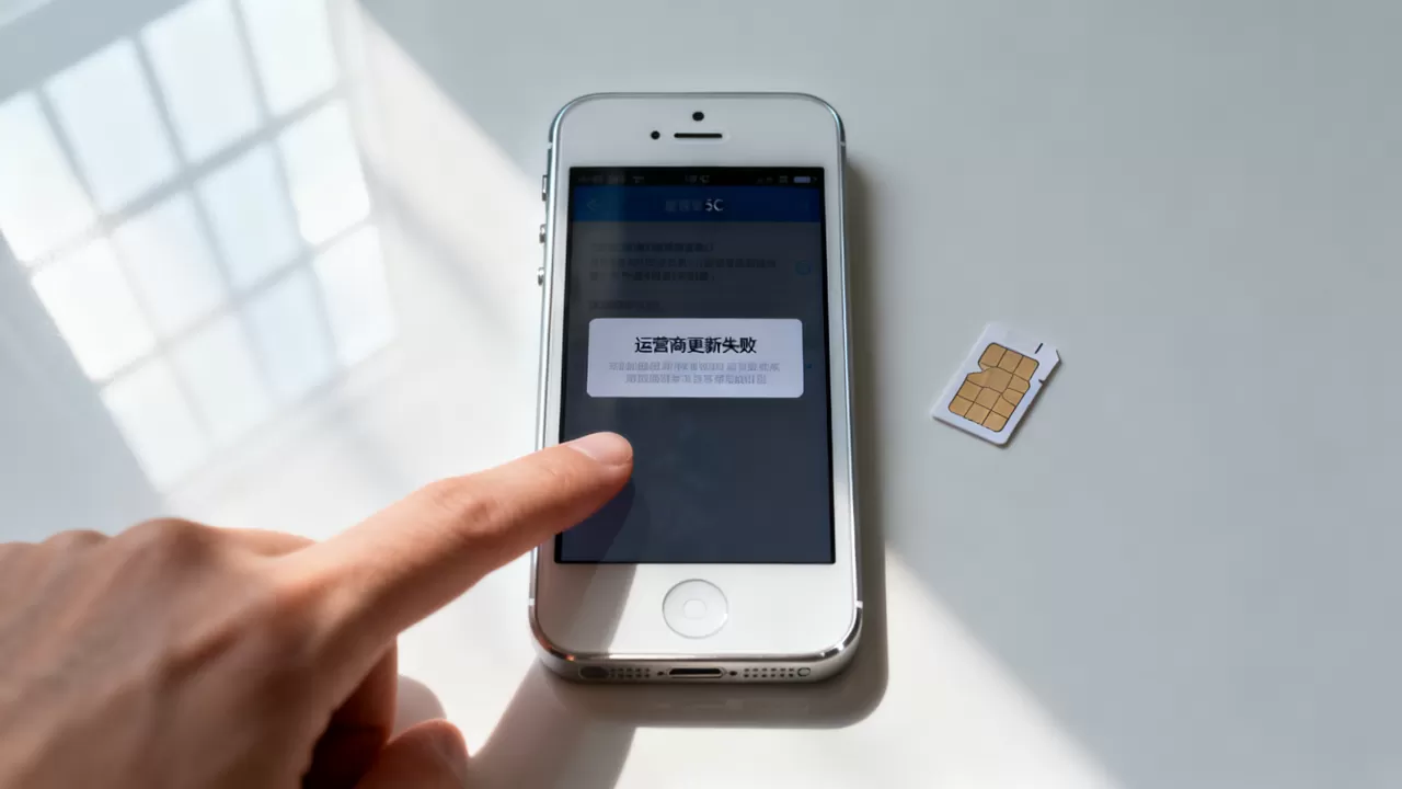 iphone5c运营商更新失败怎么办，iphone5c运营商更新