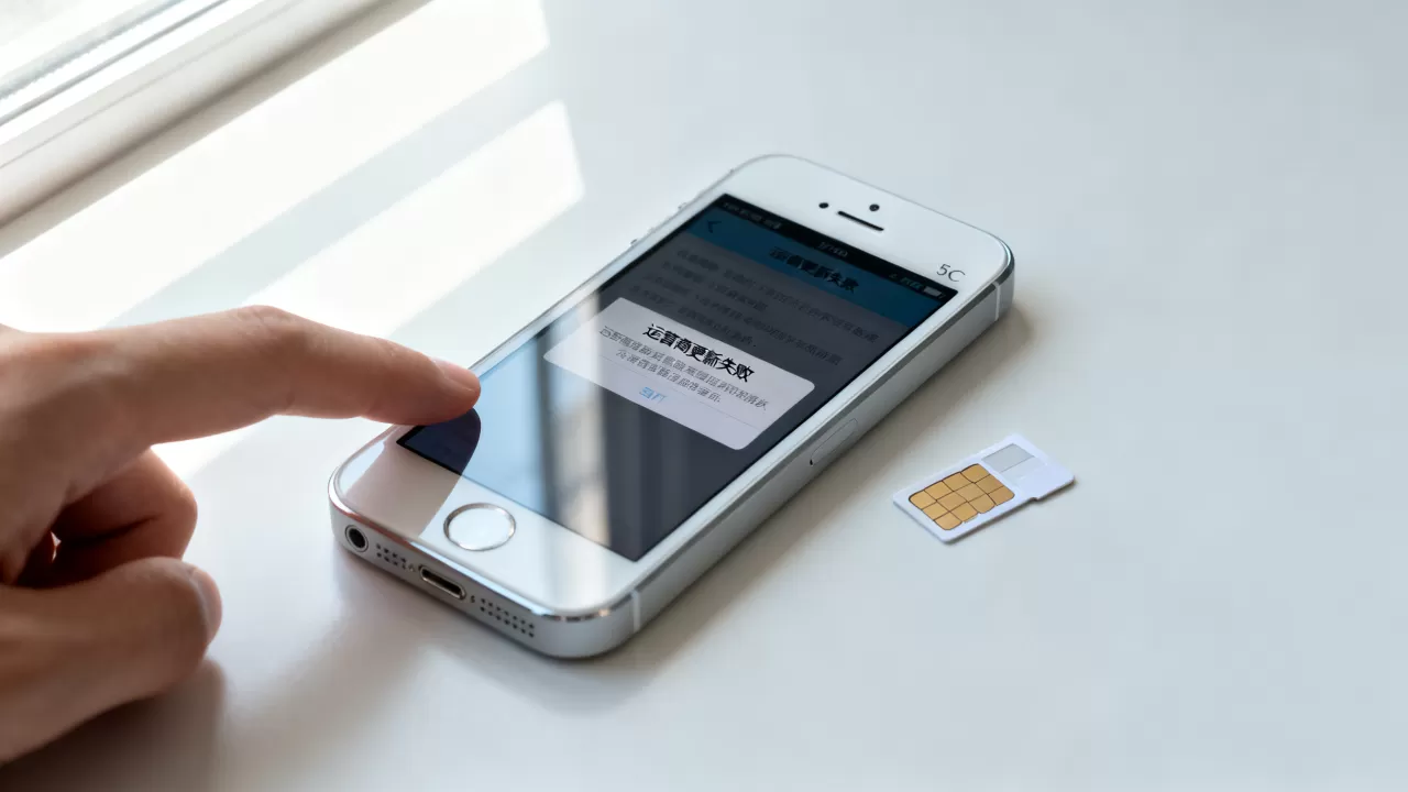 iphone5c运营商更新失败怎么办，iphone5c运营商更新