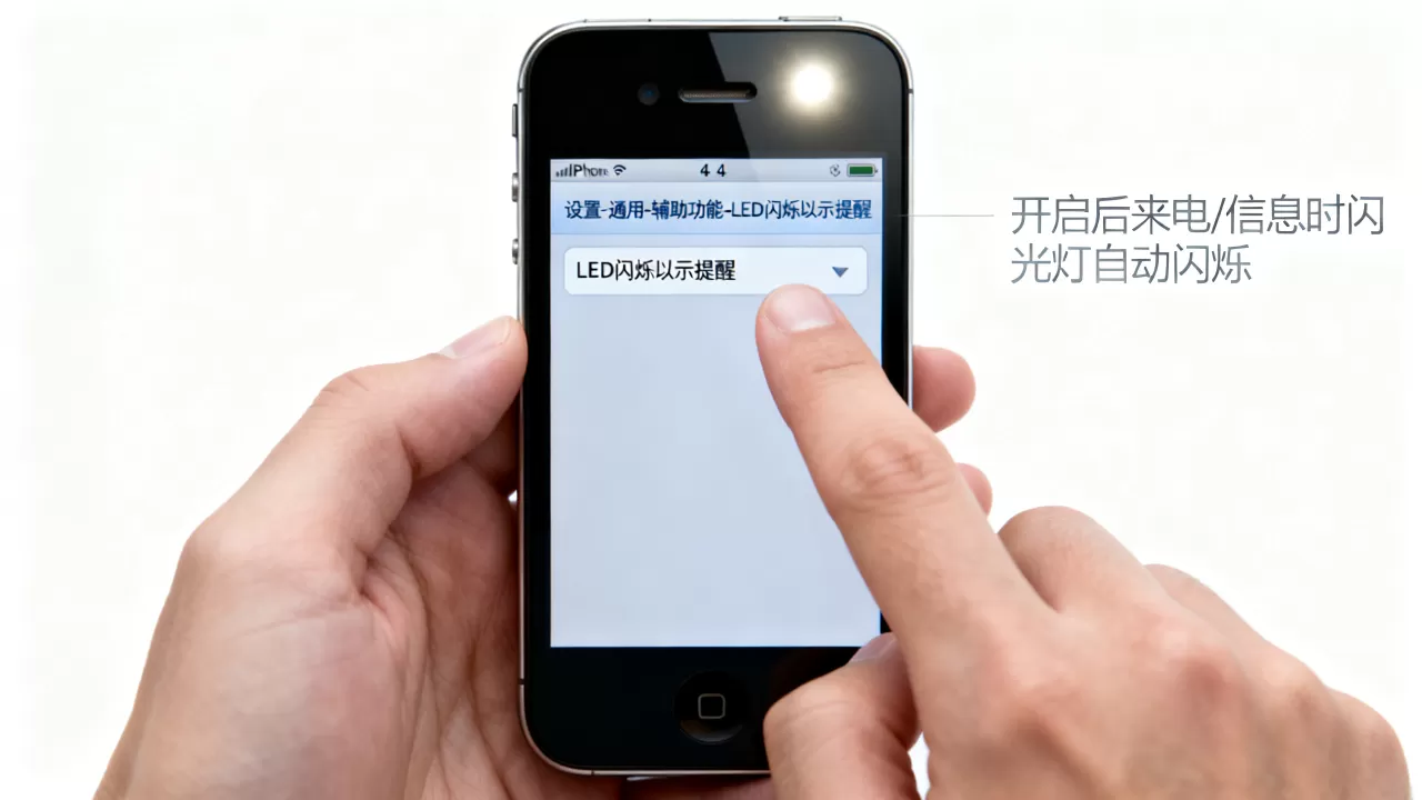 iphone4s闪光灯怎么设置？iphone4s闪光灯设置教程
