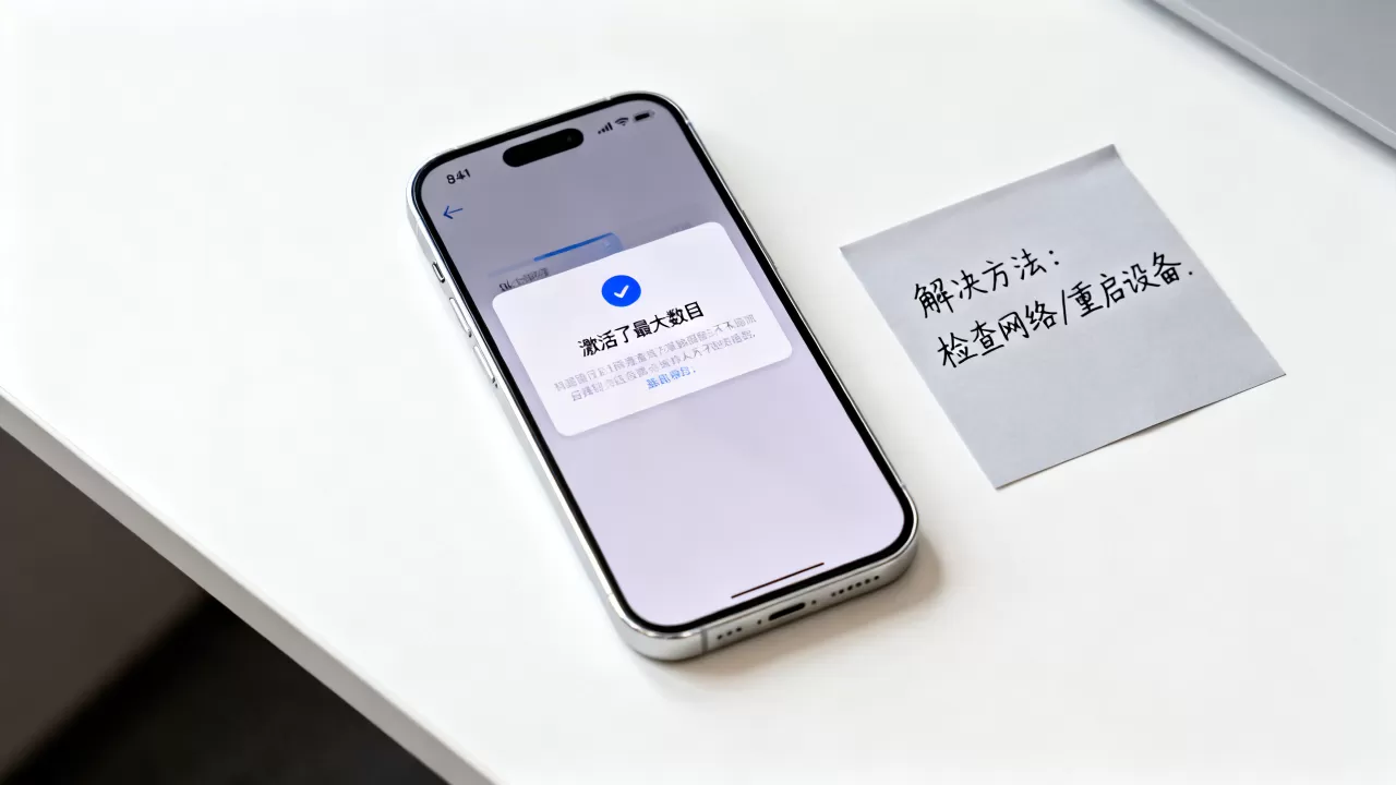 iphone激活了最大数目，iphone激活了最大数目怎么解决