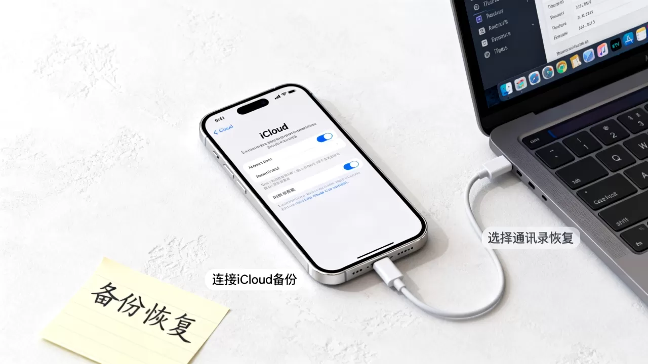如何从备份恢复iphone通讯录，iphone怎么恢复通讯录