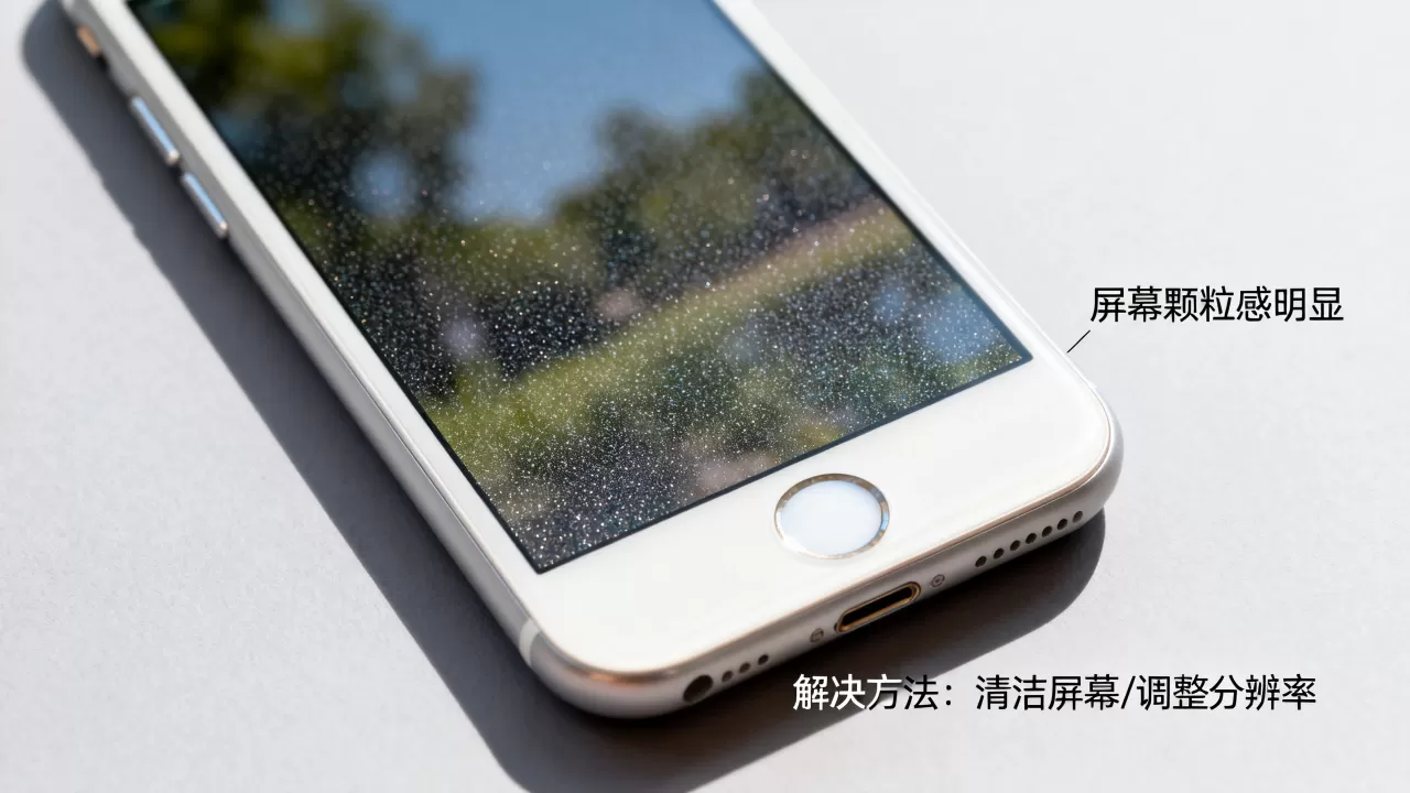 iphone6屏幕颗粒感明显,iphone6屏幕模糊有颗粒感怎么解决 iphone6屏幕颗粒感明显,iphone6屏幕模糊有颗粒感怎么解决