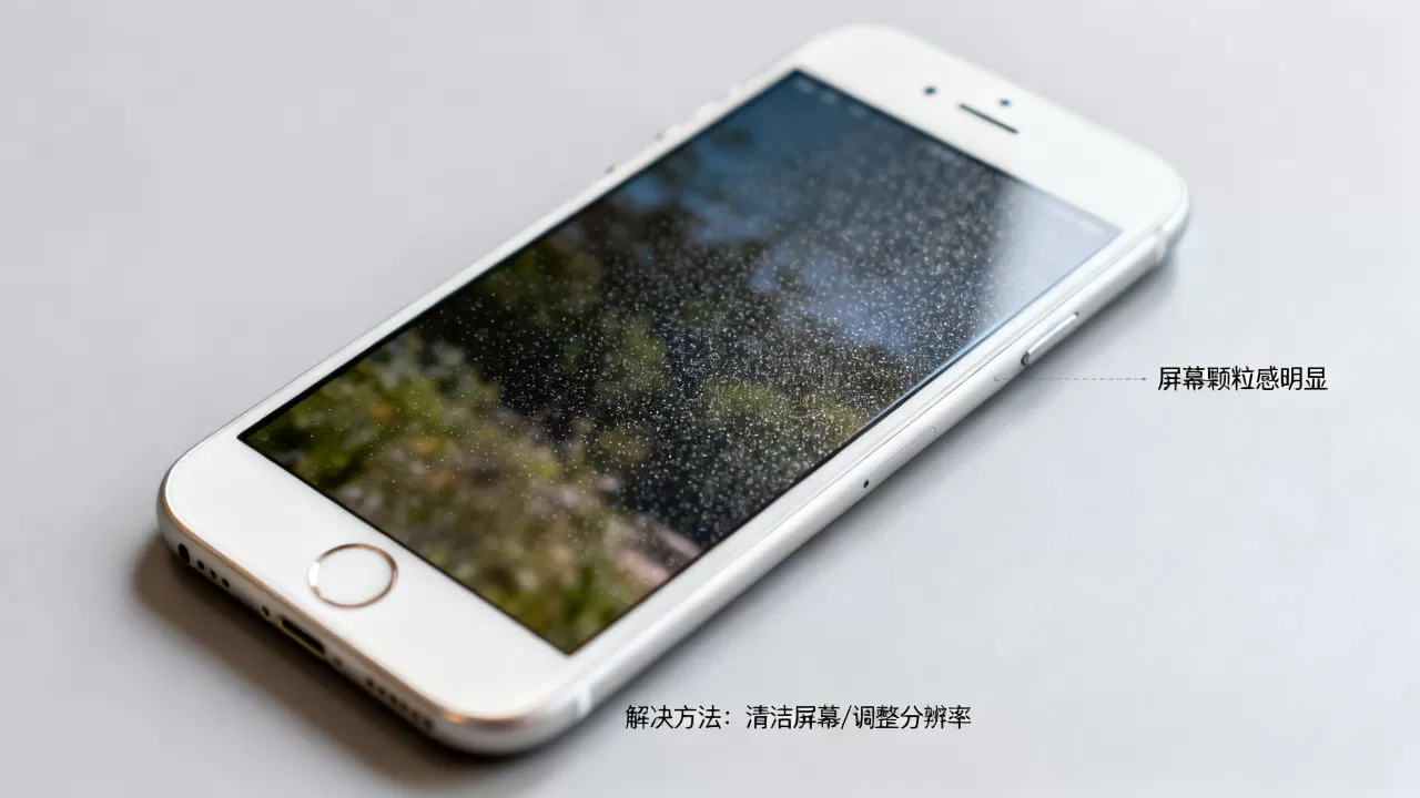 iphone6屏幕颗粒感明显,iphone6屏幕模糊有颗粒感怎么解决 iphone6屏幕颗粒感明显,iphone6屏幕模糊有颗粒感怎么解决