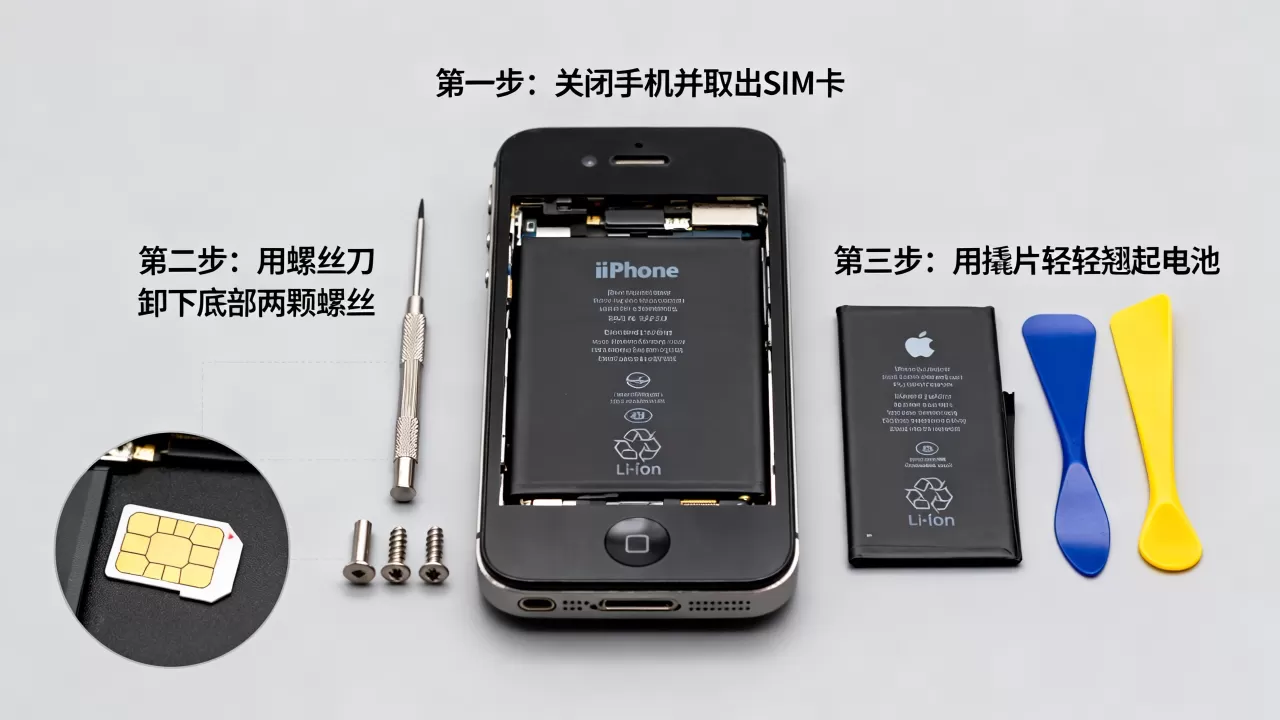 iphone4s怎么换电池,iPhone4s电池更换教程 iphone4s怎么换电池,iPhone4s电池更换教程