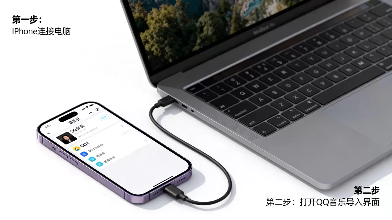 iphone怎样把音乐导入qq音乐，iphone导入音乐到qq音乐