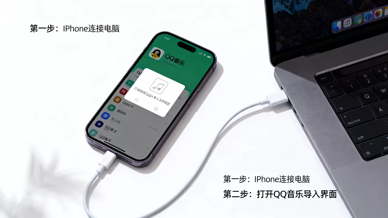 iphone怎样把音乐导入qq音乐，iphone导入音乐到qq音乐