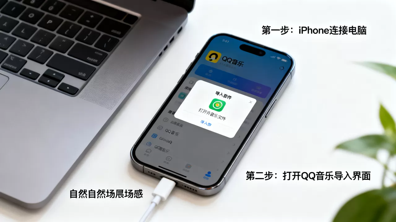 iphone怎样把音乐导入qq音乐，iphone导入音乐到qq音乐