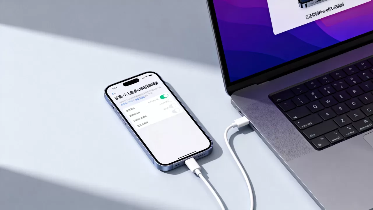 iPhone怎么通过数据线连接电脑上网?苹果手机usb共享网络教程 iPhone怎么通过数据线连接电脑上网?苹果手机usb共享网络教程