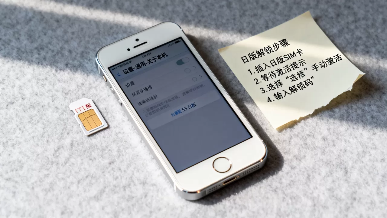 iphone5s日版解锁教程，iphone5s日版怎么解锁