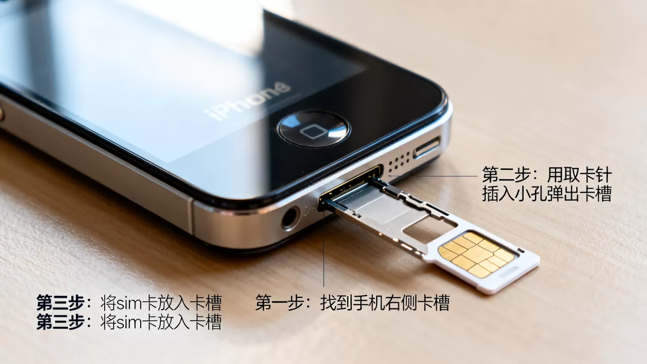 iphone4s怎么装sim卡，iphone4s卡槽在哪里