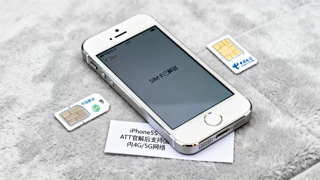iphone5s att官解，iphone5s解锁后能用国内卡吗