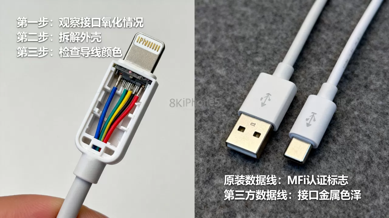 iphone5数据线拆解，iphone5数据线怎么买？