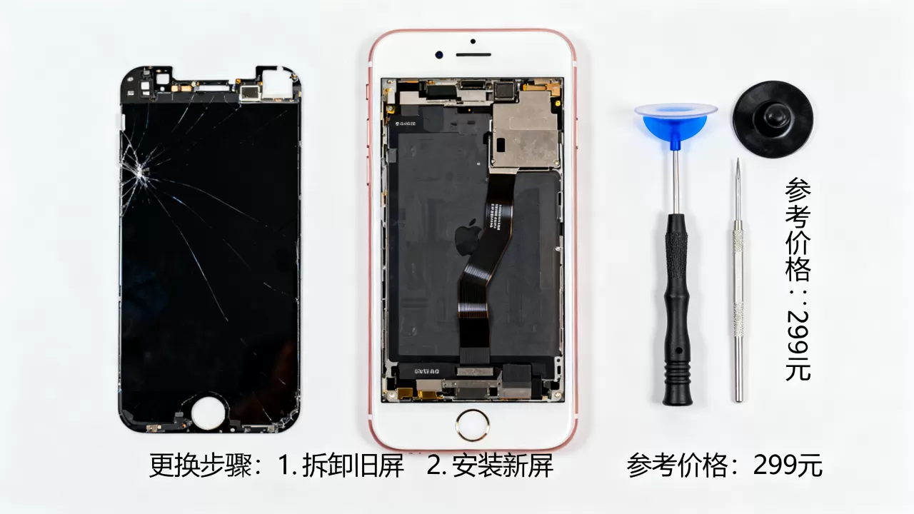 iphone6p换屏视频，iphone6p换屏多少钱