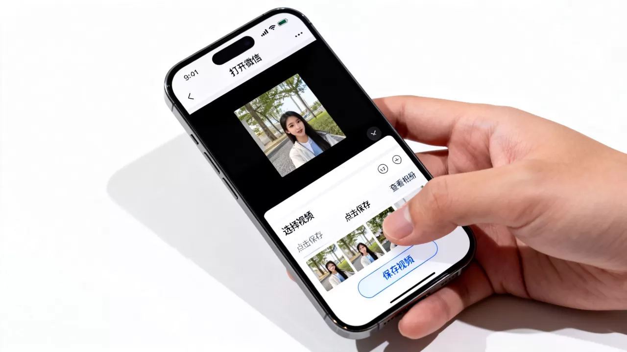 微信视频怎么保存到iPhone，微信视频保存到相册教程