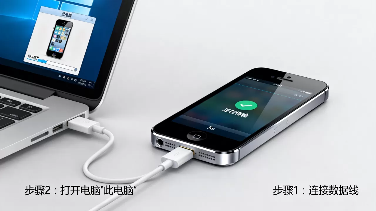 iphone5s图片传到电脑，iphone5s照片怎么导入电脑