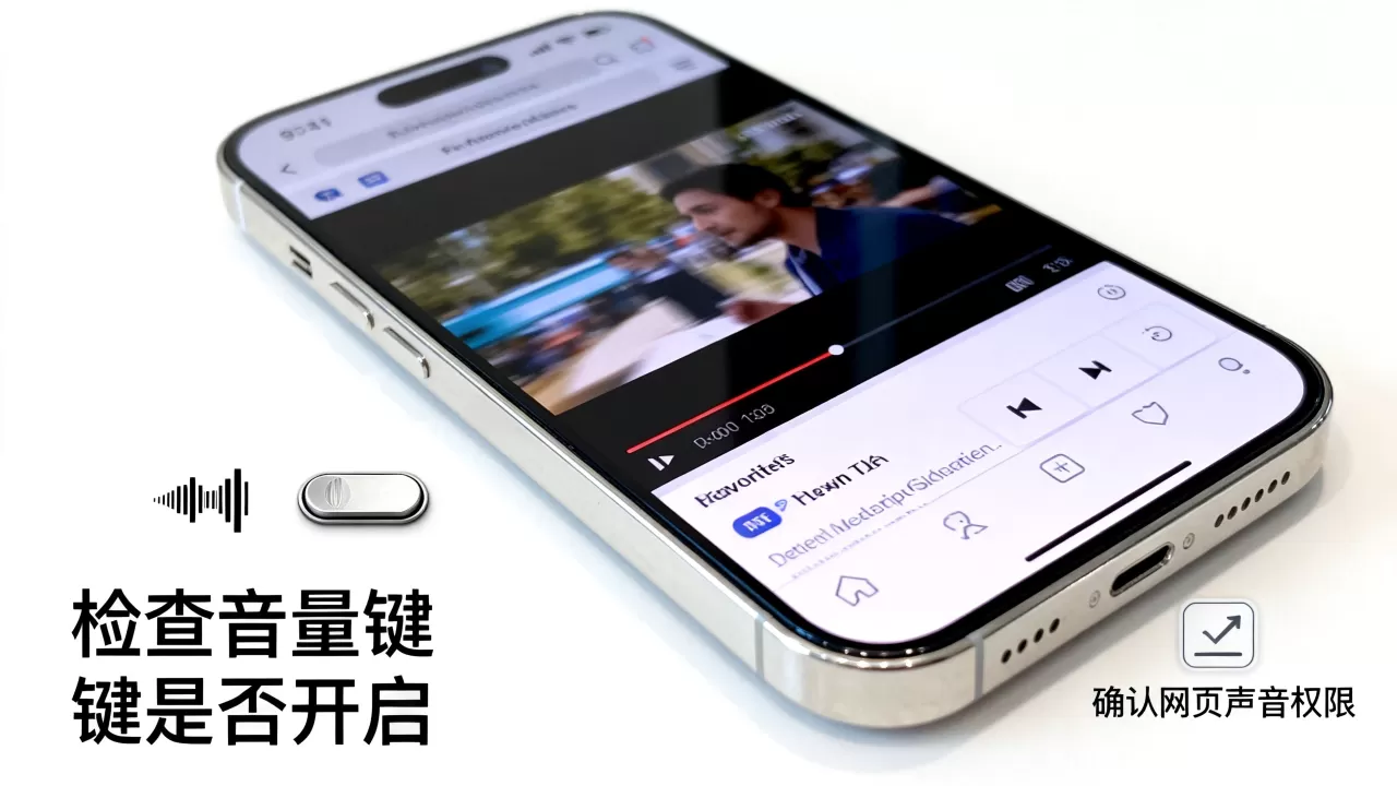 iphone 网页播放视频没声音怎么办，iphone 网页视频无声解决方法