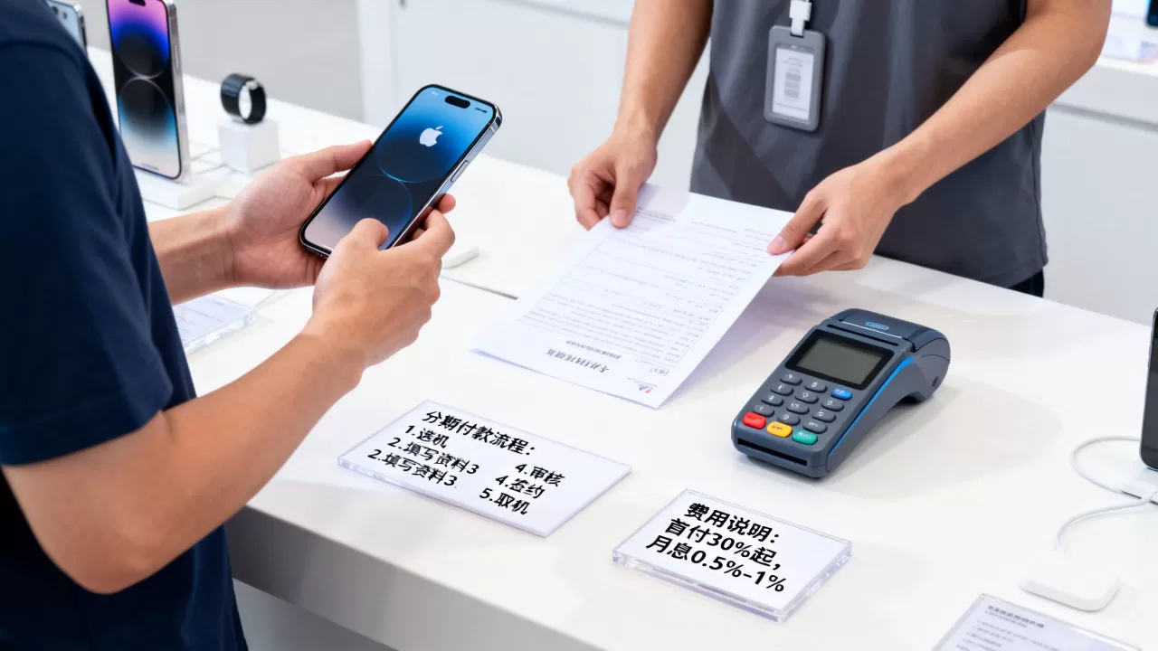 iphone实体店分期付款流程及费用详解,iphone分期付款在哪里办理 iphone实体店分期付款流程及费用详解,iphone分期付款在哪里办理