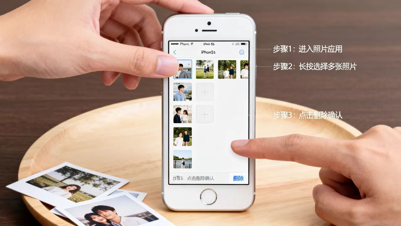 iphone5s照片怎么批量删除，iphone5s批量删除照片