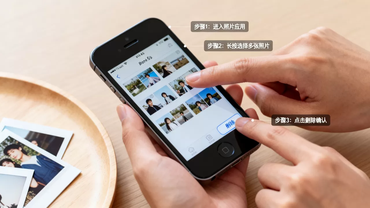 iphone5s照片怎么批量删除，iphone5s批量删除照片