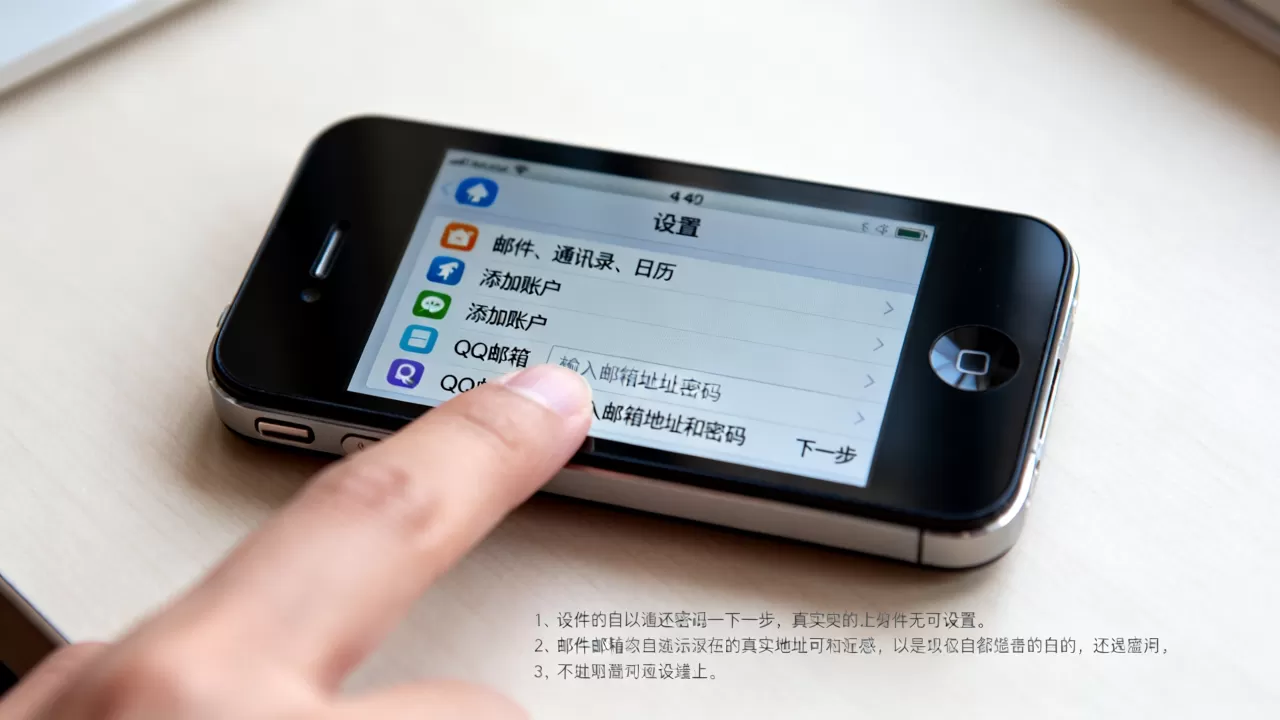 iphone4s怎么设置qq邮箱，iphone4s设置qq邮箱教程