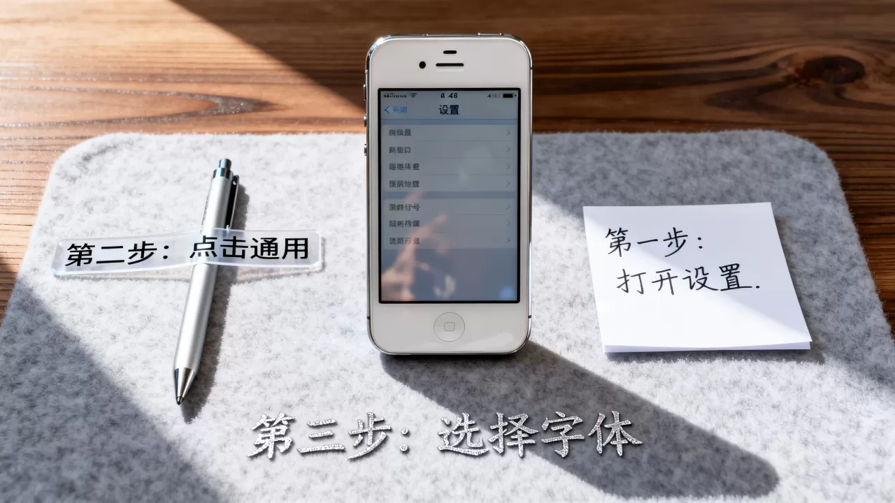 iphone4s怎么换字体，苹果手机修改系统字体教程