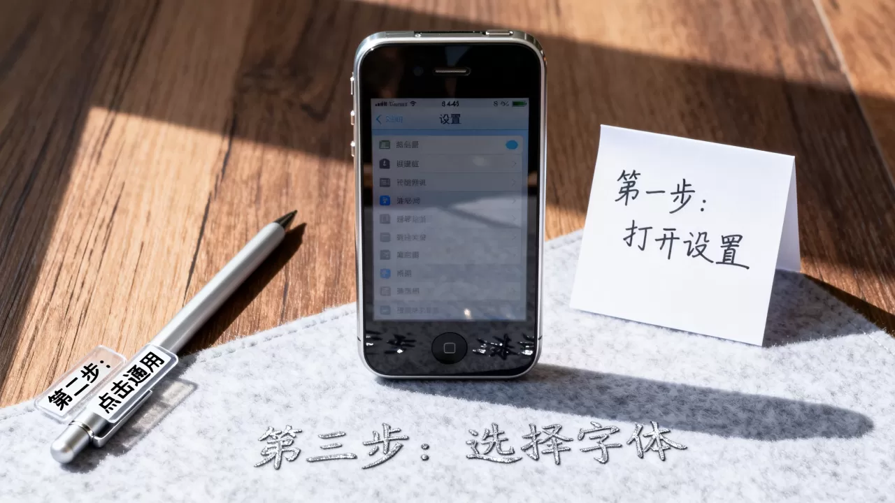 iphone4s怎么换字体，苹果手机修改系统字体教程
