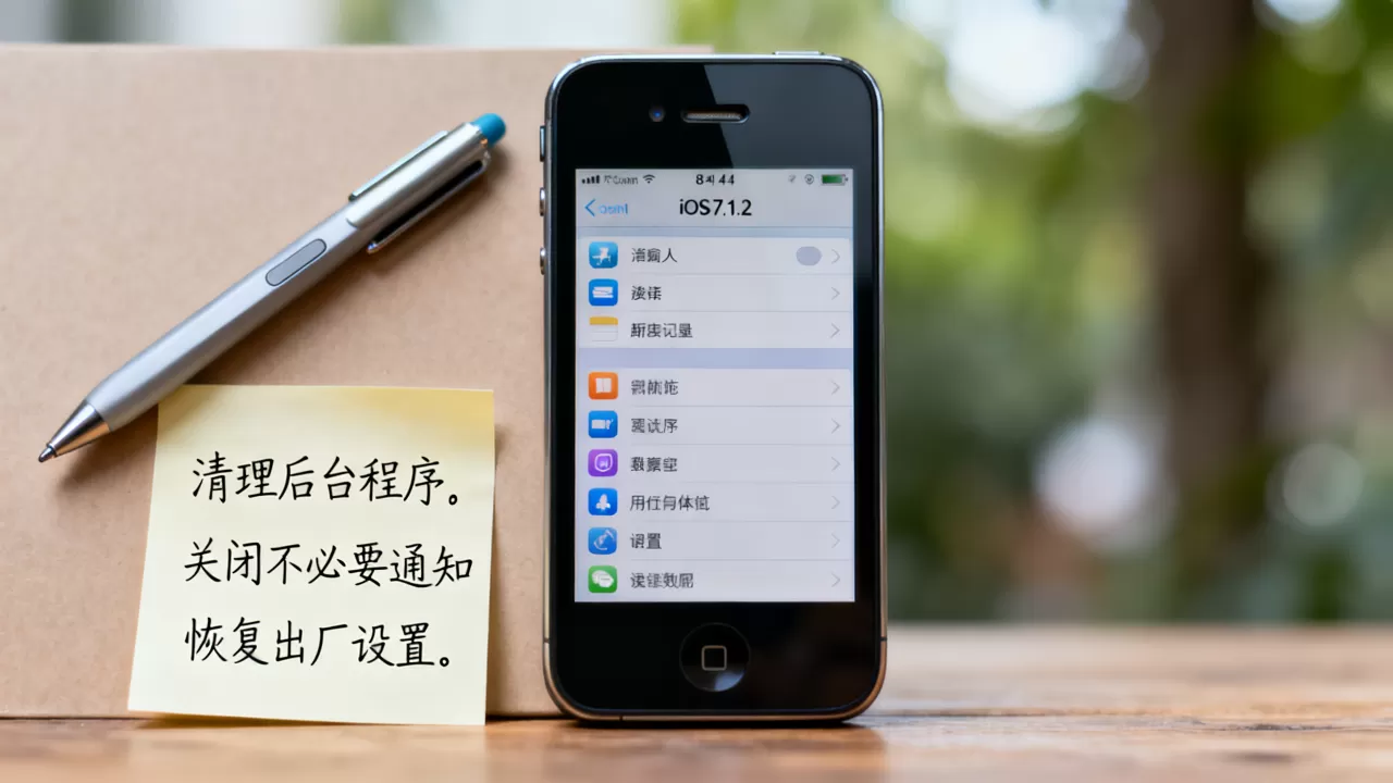 iPhone4升级iOS7.1.2卡顿怎么解决？iPhone4 iOS7.1.2优化