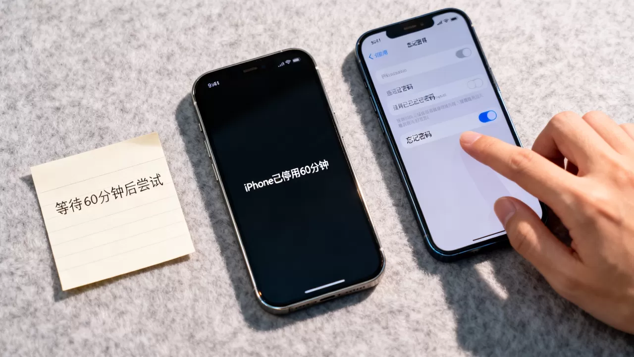 iphone已停用60分钟，iphone已停用60分钟怎么办