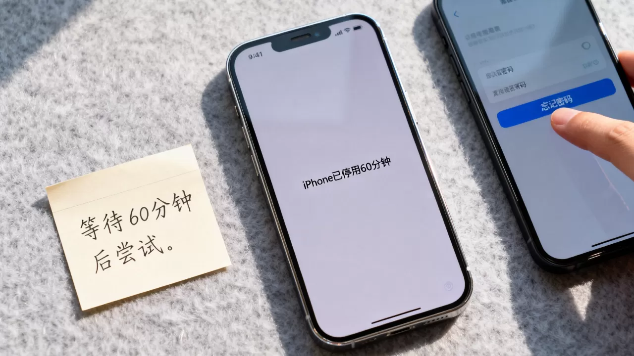 iphone已停用60分钟，iphone已停用60分钟怎么办