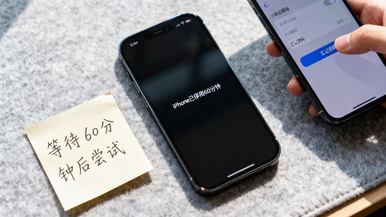 iphone已停用60分钟，iphone已停用60分钟怎么办