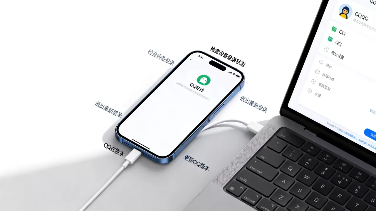 QQ一直显示iPhone在线，QQ显示iPhone在线怎么解决