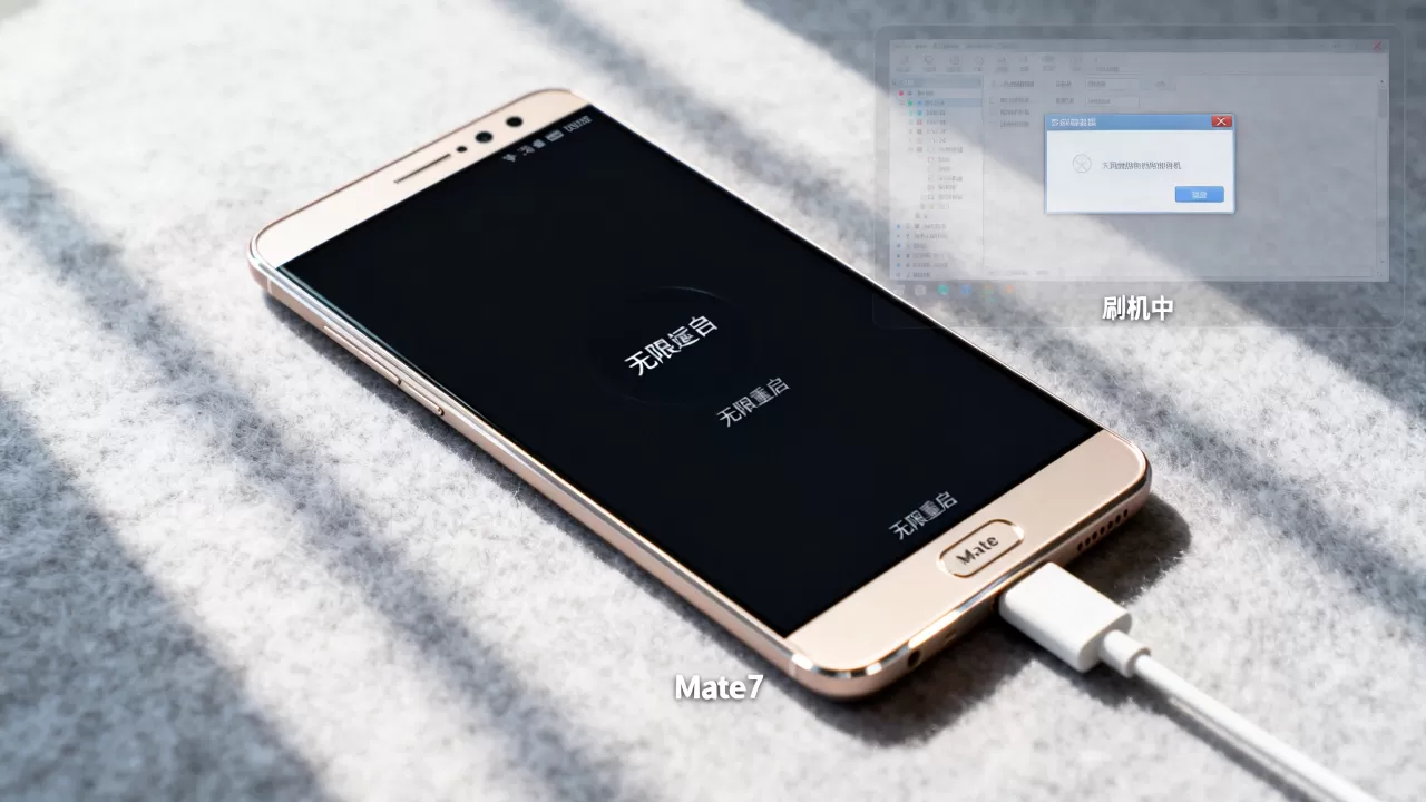 mate7 刷机 无限重启