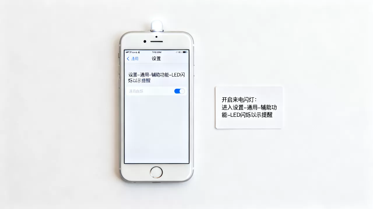iphone6闪灯怎么设置，iphone6来电闪灯设置方法