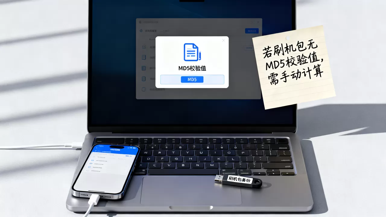 刷机包没有md5校验值怎么办，刷机包md5校验