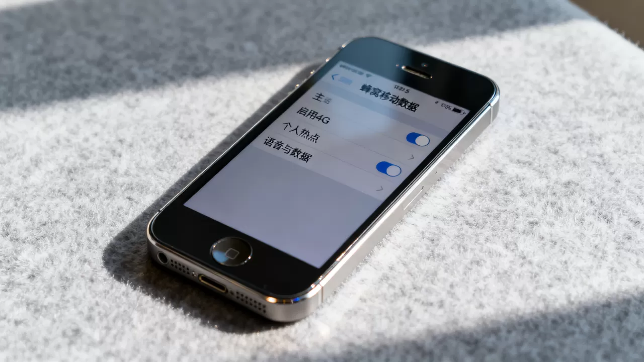 iphone5蜂窝移动数据设置