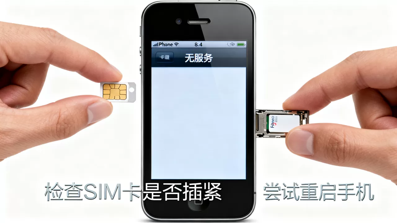 iphone4 sim卡无服务怎么办，iphone4无服务怎么解决