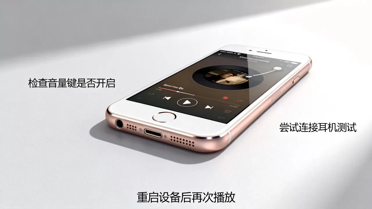 iphone6s播放音乐没声音怎么办，iphone6s播放音乐