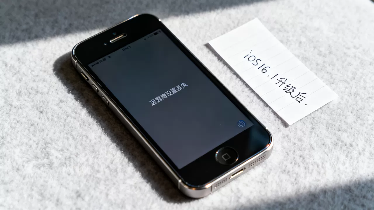 iphone5运营商16.1，iphone5升级ios16.1后运营商设置丢失怎么办