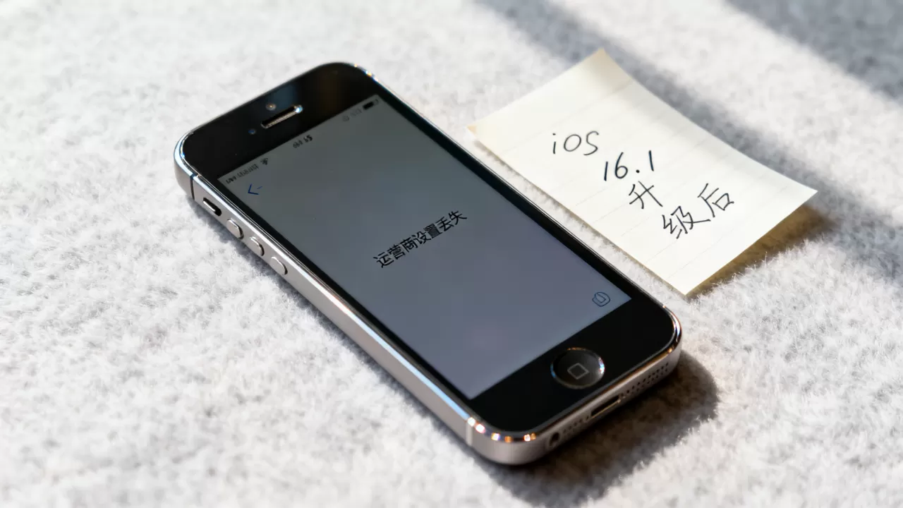 iphone5运营商16.1，iphone5升级ios16.1后运营商设置丢失怎么办
