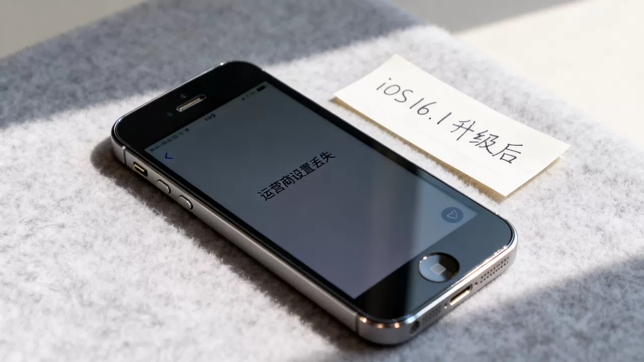 iphone5运营商16.1，iphone5升级ios16.1后运营商设置丢失怎么办